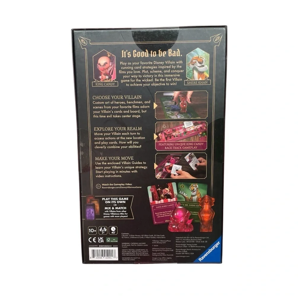 Disney Villainous: Sugar and Spite board game. Ravensburger